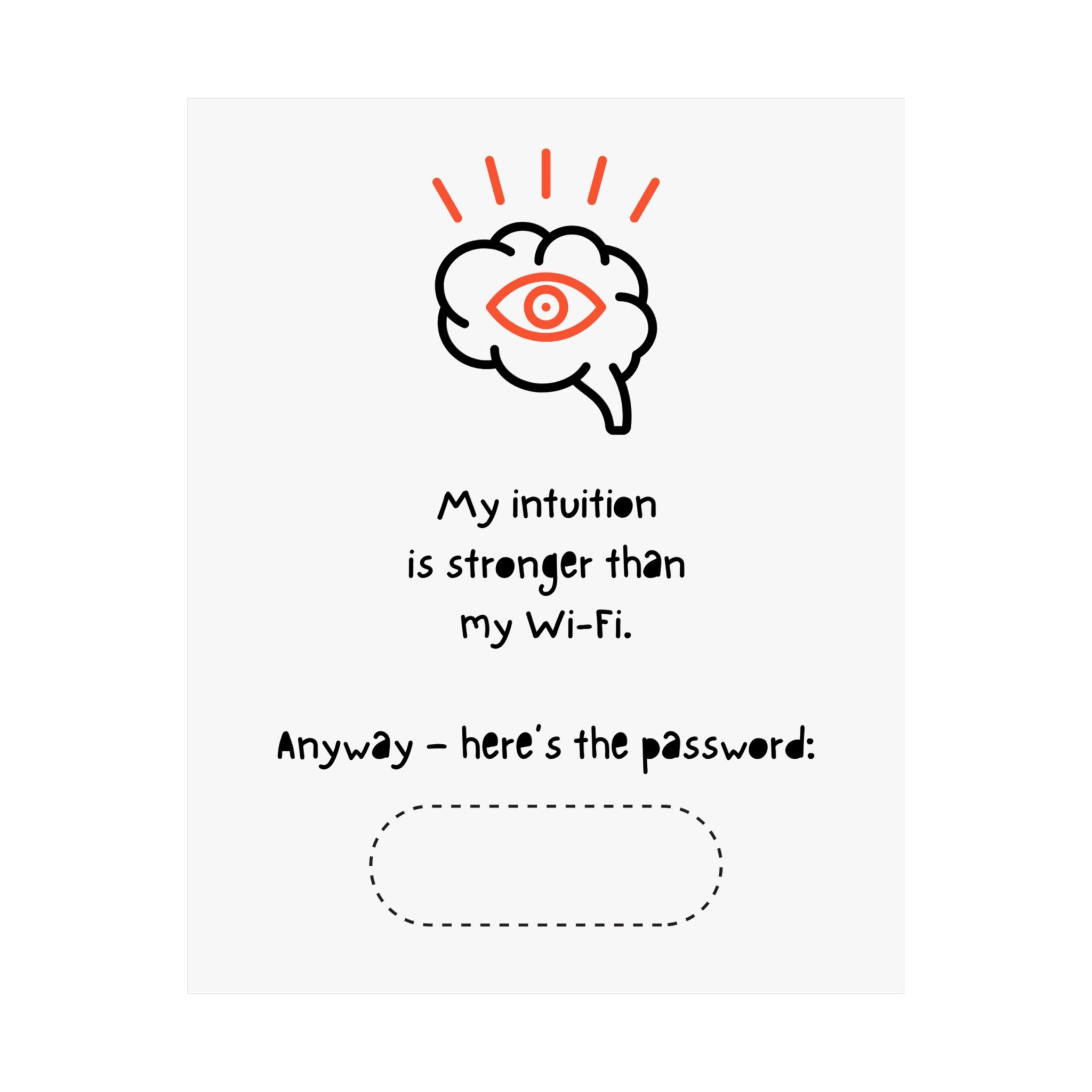 Intuition Wi-Fi Password Poster