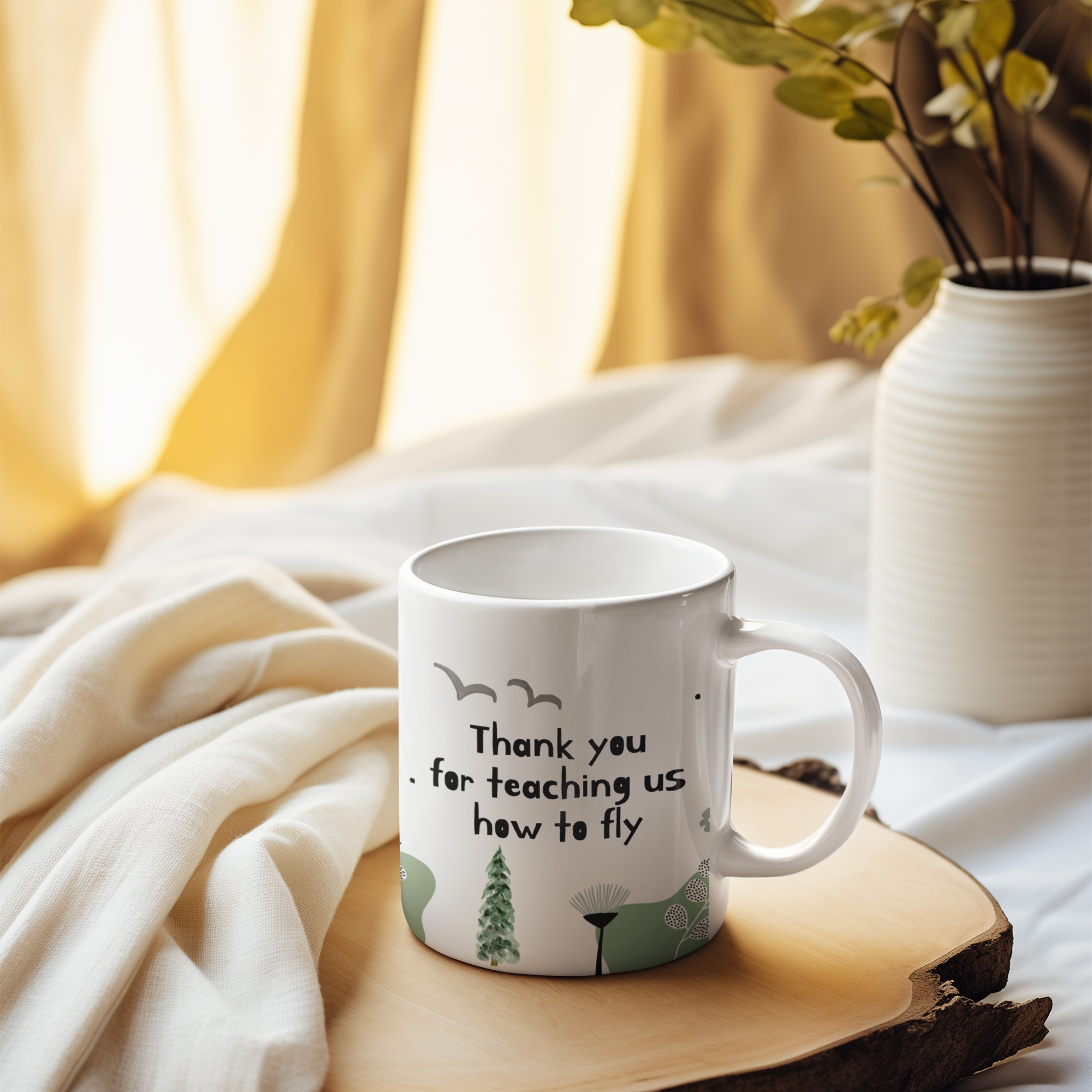 "Teaching Us How to Fly" Ceramic Mug (11oz)